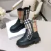 Burberry double zipper children's leather boots #A31265