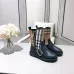 Burberry double zipper children's leather boots #A31265