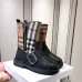 Burberry double zipper children's leather boots #A31265