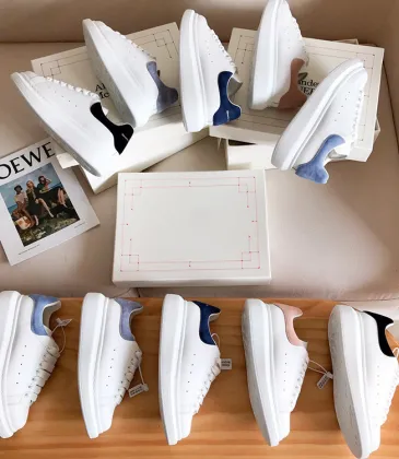 Alexander McQueen Shoes for Unisex McQueen Sneakers Small white shoes women's 2022 new couple all-match thick-bottomed sponge cake to increase sports and leisure leather board shoes #999924913