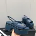 Chanel 2023 Summer New Products Water platform platform sandals leather outsole are new Heel height 7.5cm Water platform 4cm #A23181