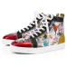 2020 Christian Louboutin red bottoms men women fashion luxury designer shoes spike high top sneakers black white bred grey leather suede flats casual shoe #9874153