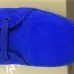 Christian Louboutin Louis Flat Veau Velours Electric Blue High Top Men Sneaker #9120854