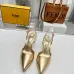 Fendi First shoes for Fendi High-heeled shoes for women Heel height 8.5cm  (Gold/Brown/White/Black/Silver) #A23177