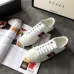 Gucci Bee White sneakers cowhide casual shoes sheepskin inside for men or women #996548