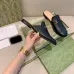 Gucci 2022 new summer leather toe half slippers female horsebit lazy love sandals and slippers wear flat bottom #999924912