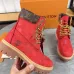 Louis Vuitton x Timberland boots for Louis Vuitton Unisex Shoes 3.5CM #A44154