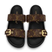 Louis Vuitton Sandals Unisex Monogram Open Toe Casual Style #A27665