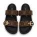 Louis Vuitton Sandals Unisex Monogram Open Toe Casual Style #A27665