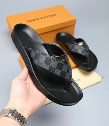 Louis Vuitton Shoes for Men Louis Vuitton Slippers Casual Leather flip-flops #9874784