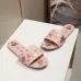 Louis Vuitton Flat Low Flip Flop 5D Printed Jade Rabbit Pattern #A23188