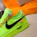 Nike x OFF-WHITE Air Force 1 shoes Green #999928118