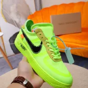 Nike x OFF-WHITE Air Force 1 shoes Green #999928118