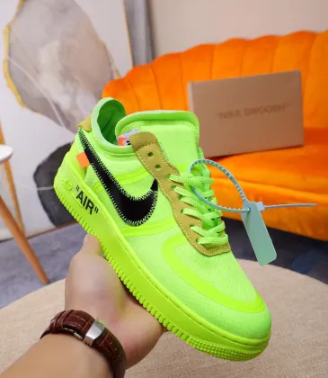 Nike x OFF-WHITE Air Force 1 shoes Green #999928118