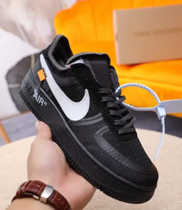 Nike x OFF-WHITE Air Force 1 shoes High Quality Black #999928119