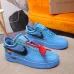 Nike x OFF-WHITE Air Force 1 shoes High Quality Blue #999928123