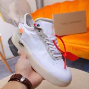 Nike x OFF-WHITE Air Force 1 shoes High Quality White #999928121