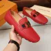 LV leather Shoes for MEN red #999850