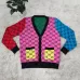 Gucci Rainbow hit the color to show thin fashion all-match knitted cardigan sweater jacket fow Women #999918655