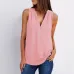 Solid color zipper half-open collar 2021 hot sale women's T-shirt Sleeveless (17 colors) S-5XL-$9.9 #99904357