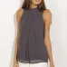 Summer style  chiffon shirt  sleeveless Fabric: Pearl chiffon double layer (8 Colors) S-3XL $9.9 #99904368