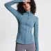 2021 autumn and winter models  stretch zipper running long-sleeved yoga sports jacket women #999901216