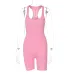 Women's spring and summer 2021 new knitted solid color high waist tight sports Yoga one-piece pants Dresses #999902420