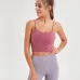 merillat halter sexy sports bra with chest pads gather and stereotype fitness camisole #999901195